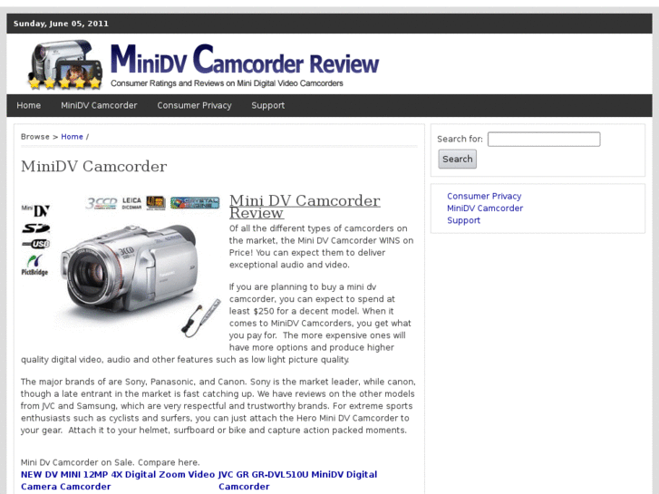 www.minidvcamcorderreview.com