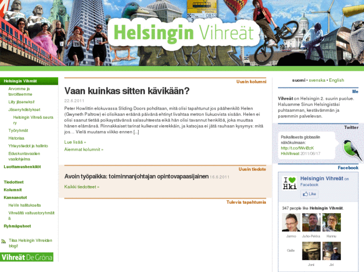 www.helsinginvihreat.fi