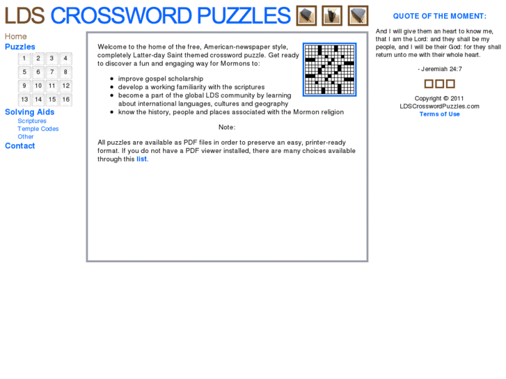 www.ldscrosswordpuzzles.com