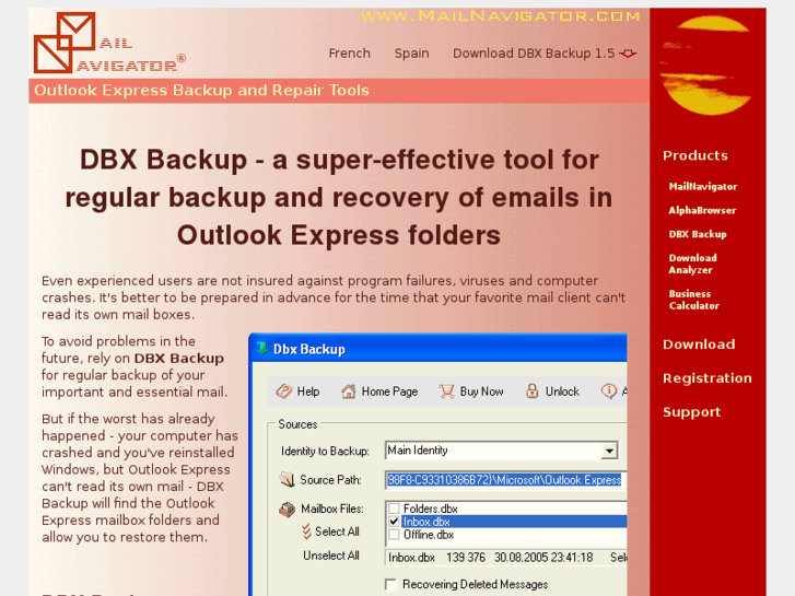www.outlook-express-dbx-backup.com