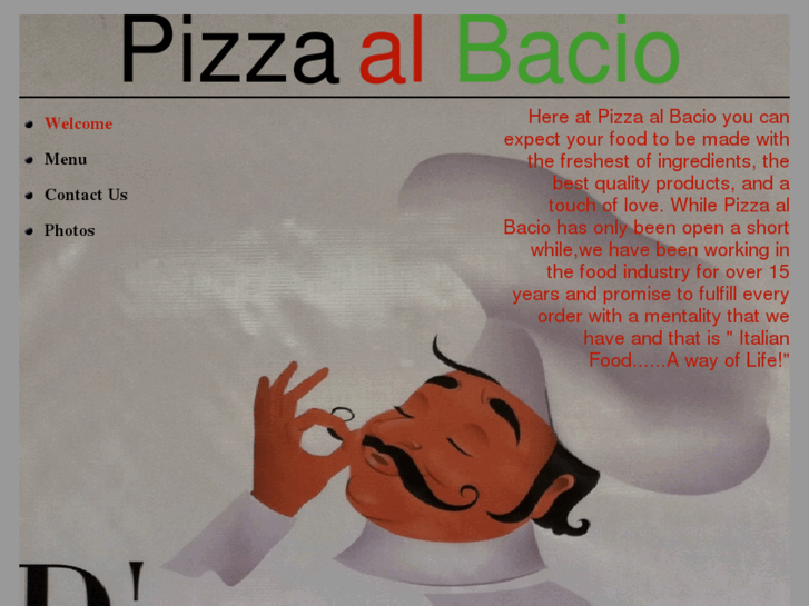 www.pizzaalbacio.com