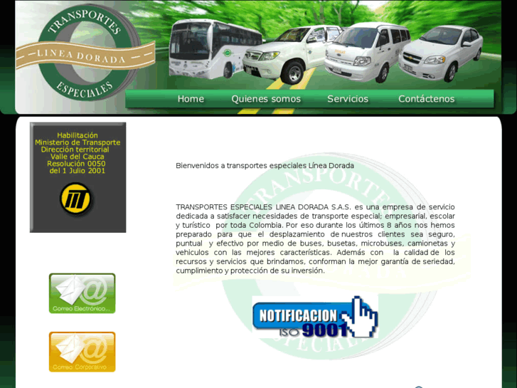 www.transporteslineadorada.com