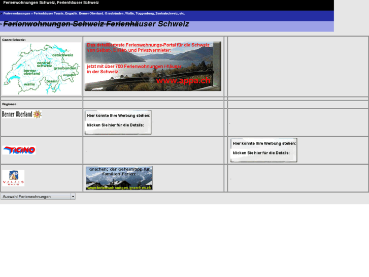 www.ferienwohnungen-ferienhaeuser-schweiz.de