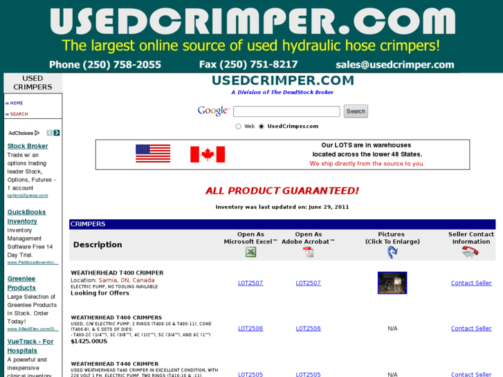 www.usedcrimper.com