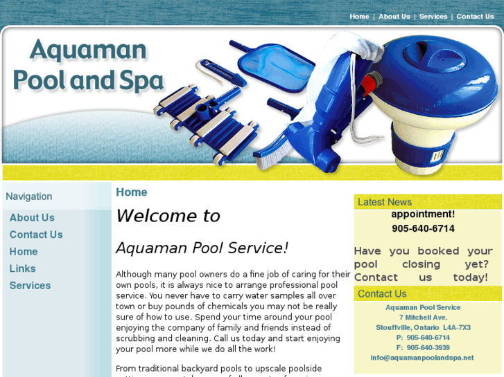 www.aquamanpoolandspa.net