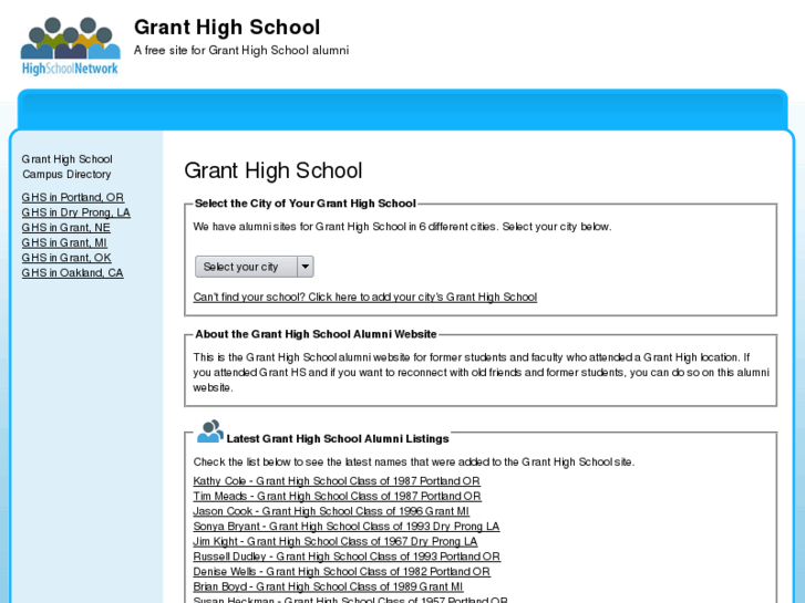 www.granthighschool.net