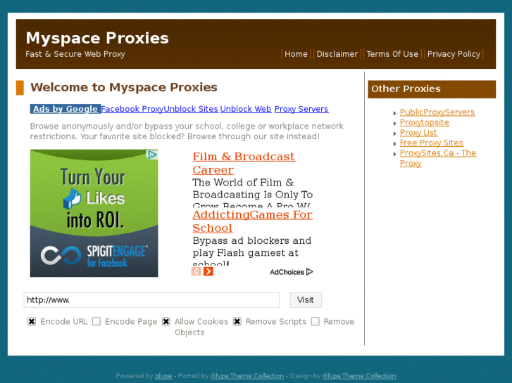 www.myspaceproxies.net