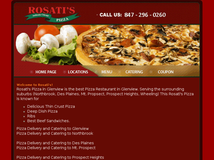 www.rosatispizzaglenview.com