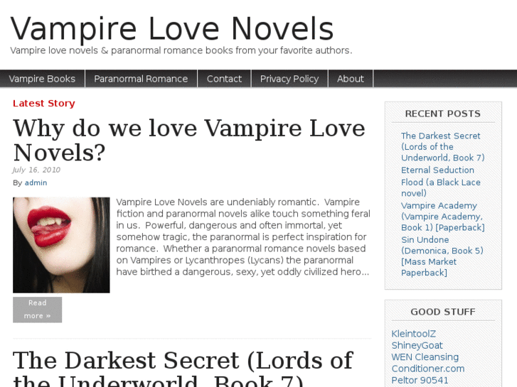 www.vampirelovenovels.com