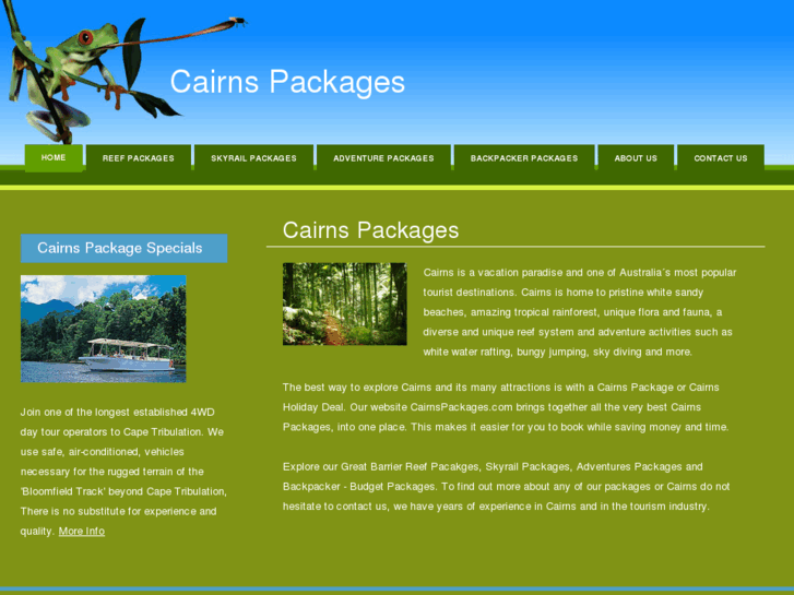 www.cairnspackages.com.au