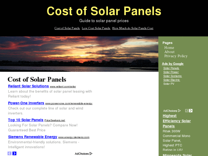 www.costofsolarpanels.net