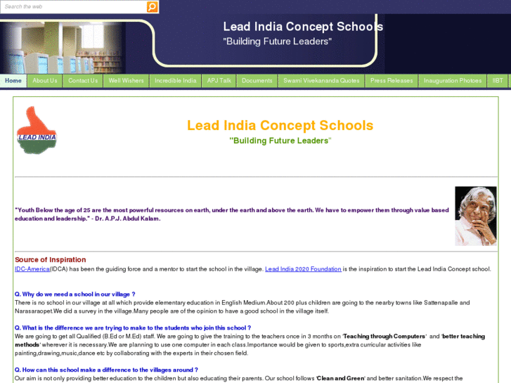 www.leadindiaconceptschools.com