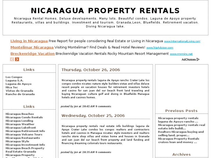 www.nicaraguapropertyrentals.com