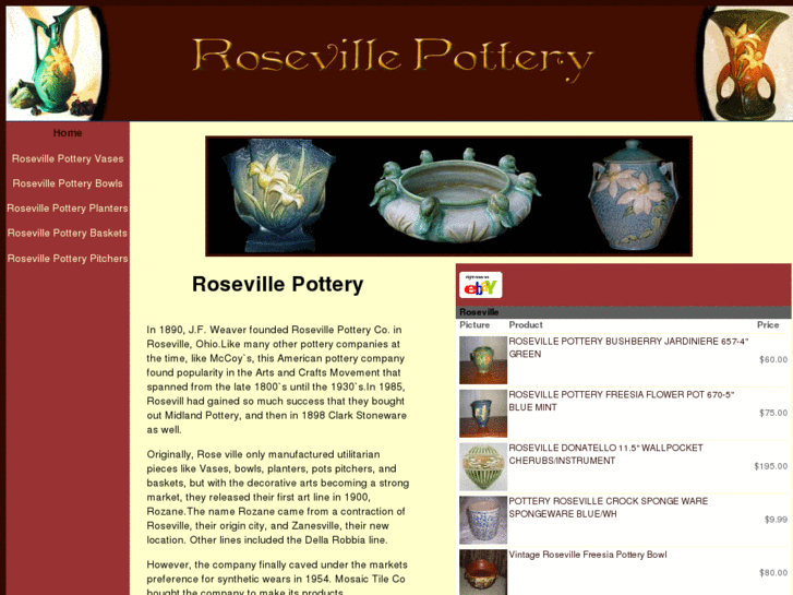 www.rosevillepotteryprices.net