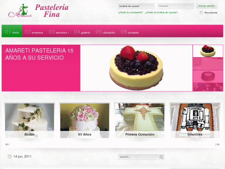 www.amaretipasteleria.com