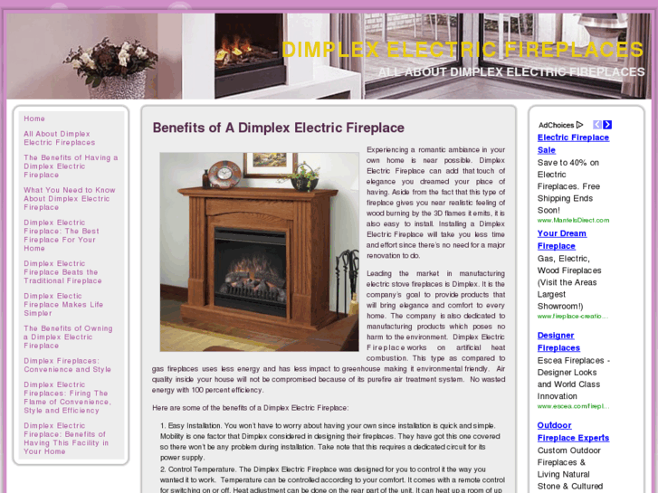 www.dimplexfireplacesdirect.com