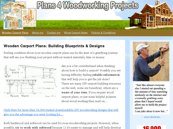 www.woodencarportplans.com