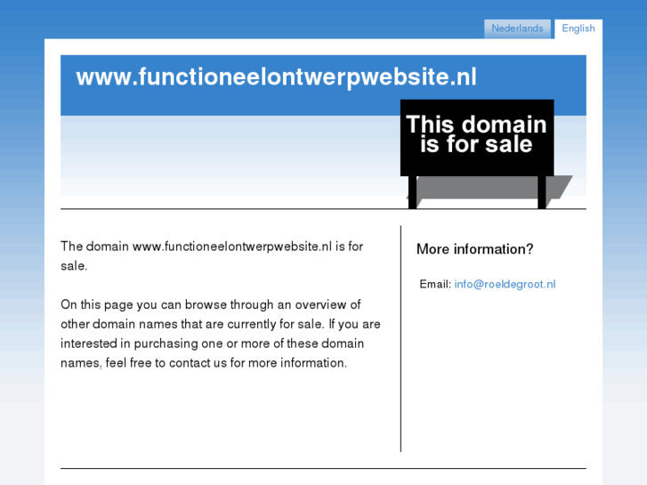 www.functioneelontwerpwebsite.nl