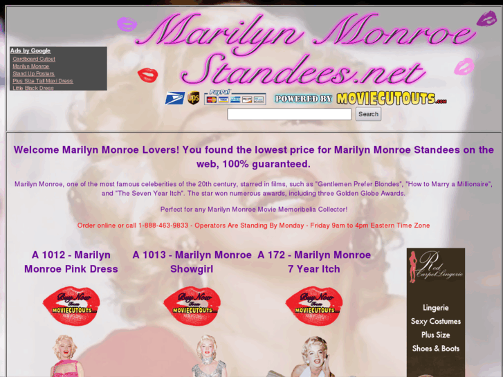 www.marilynmonroestandees.com