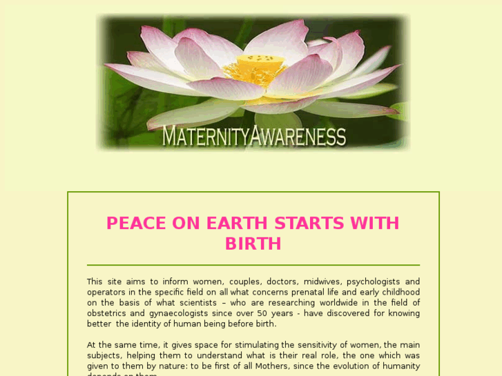 www.maternityawareness.org