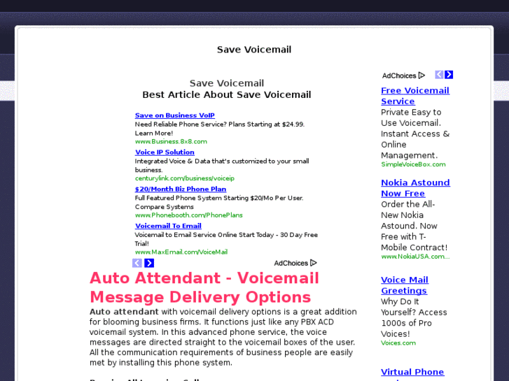 www.savevoicemail.com