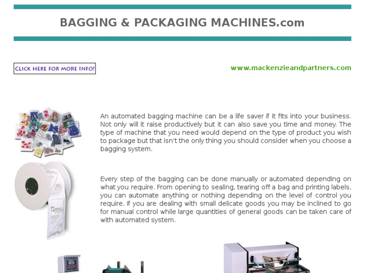 www.baggingandpackagingmachines.com