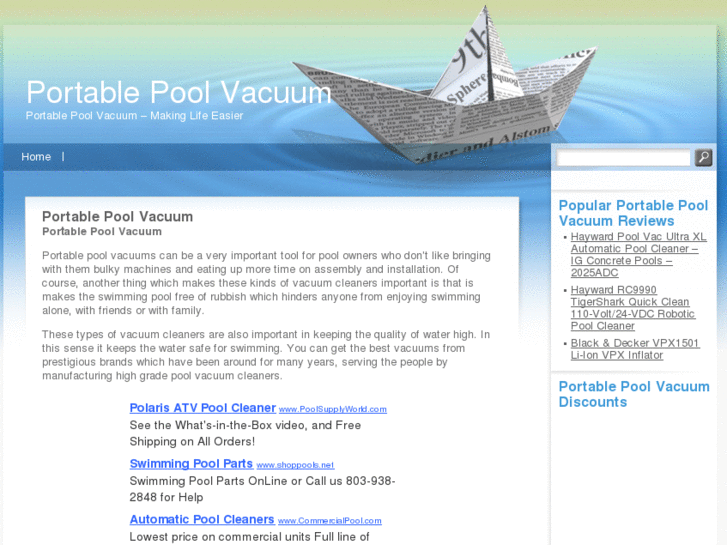 www.portablepoolvacuum.net