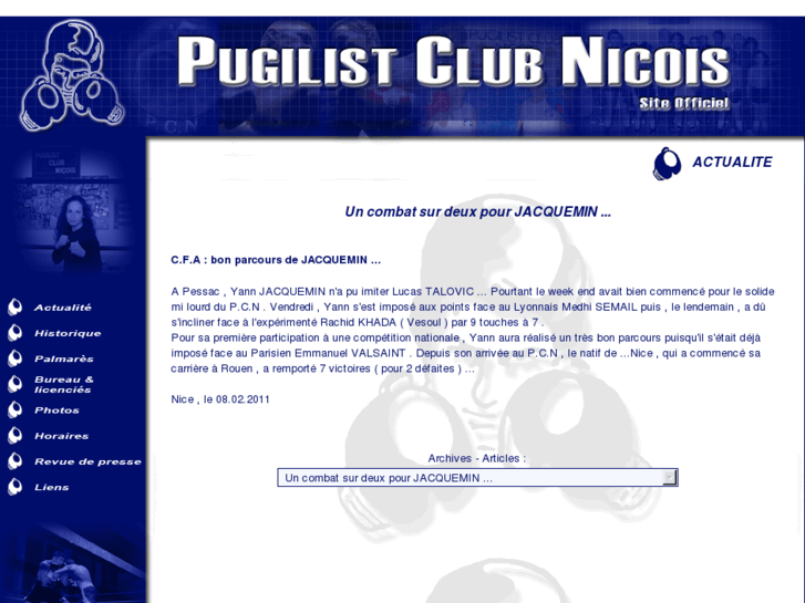 www.pugilistclubnicois.com