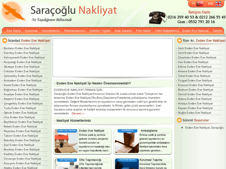 www.saracogluevdenevenakliyat.com