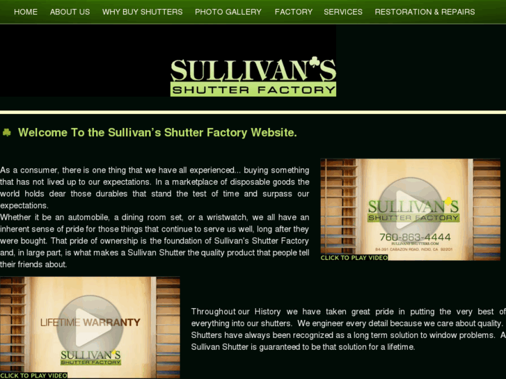 www.sullivanshutterfactory.com