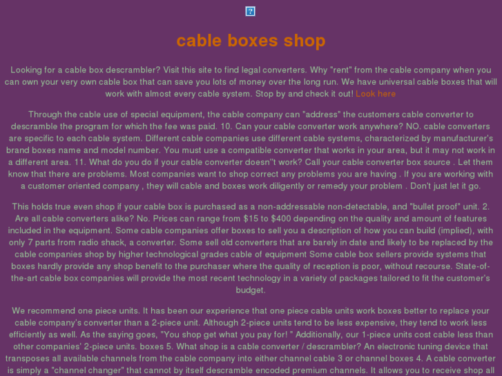 www.cable-boxes-shop.com