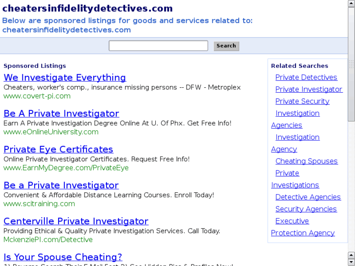 www.cheatersinfidelitydetectives.com