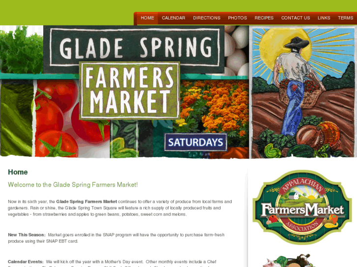 www.gladespringfarmersmarket.com