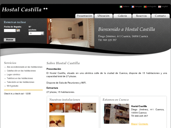 www.hostalcastillacuenca.com