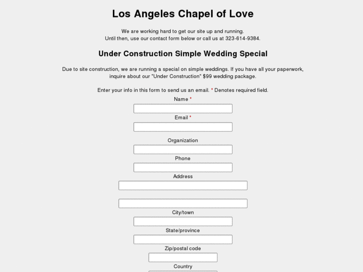 www.lachapeloflove.com