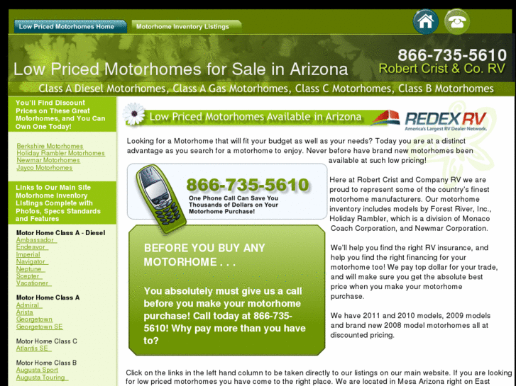 www.low-priced-motorhomes.com