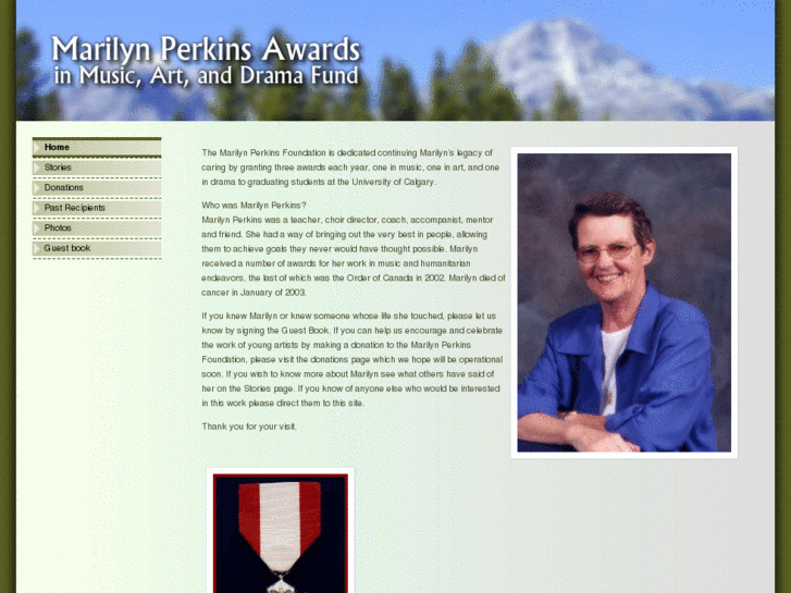 www.marilynperkinsawards.org