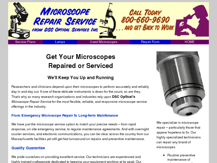 www.microscoperepairservice.com
