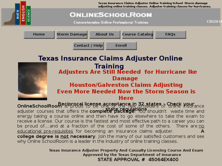 www.texashurricaneikeinsuranceadjusterschoolonline.org