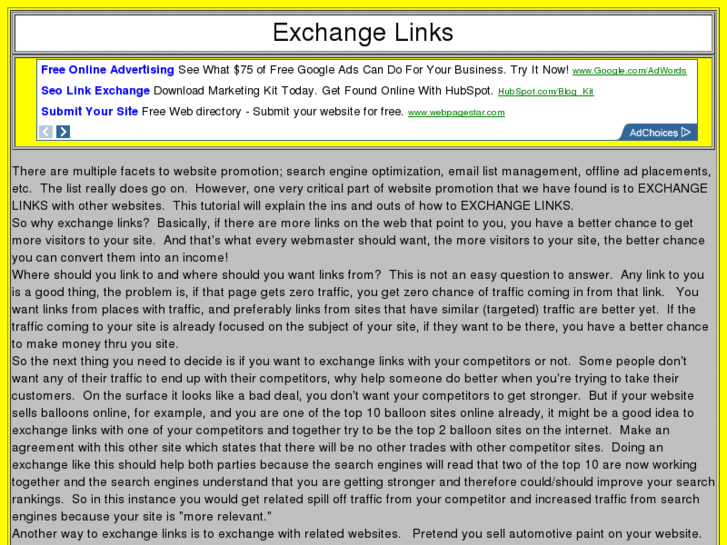 www.exchangelinks.com