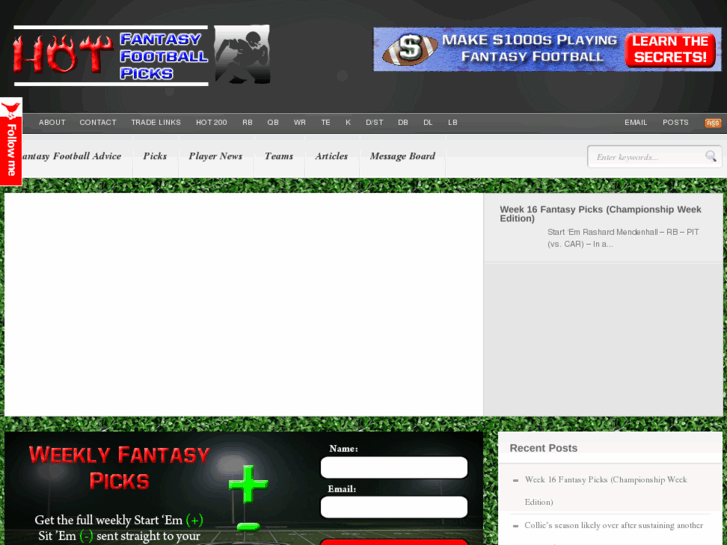 www.hotfantasyfootballpicks.com