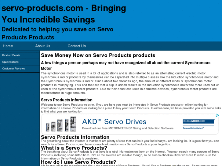 www.servo-products.com