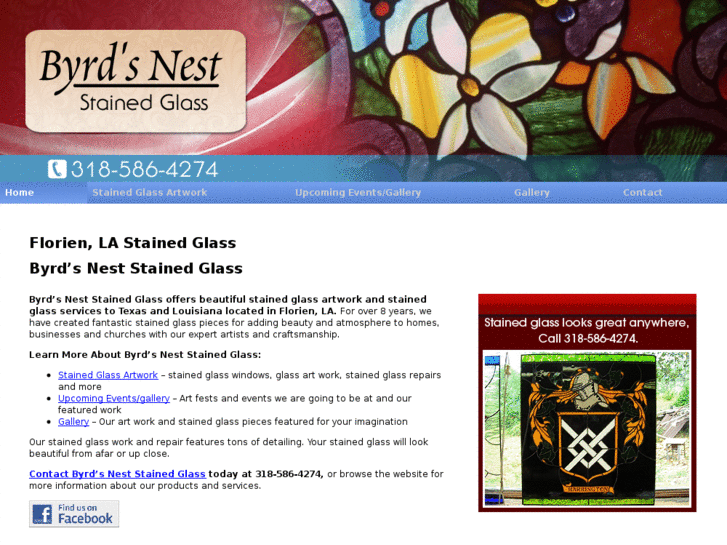 www.byrdsneststainedglassla.com