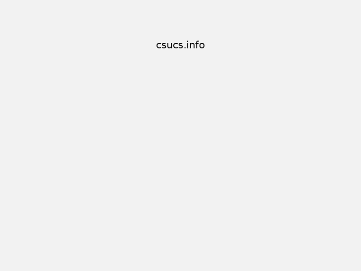 www.csucs.info