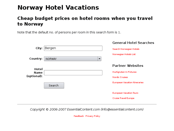 www.norwayhotelvacations.com