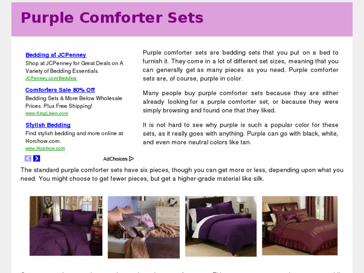 www.purplecomfortersets.com