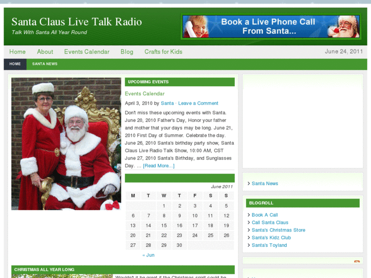 www.santaclauslivetalkradio.com