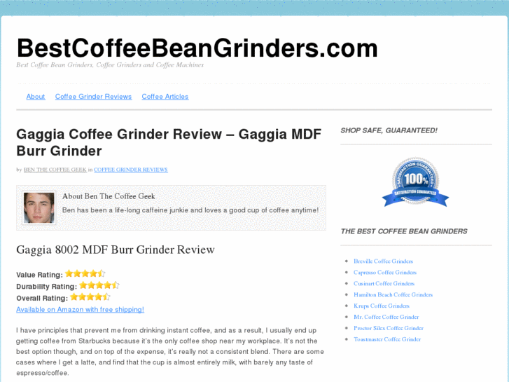 www.bestcoffeebeangrinders.com