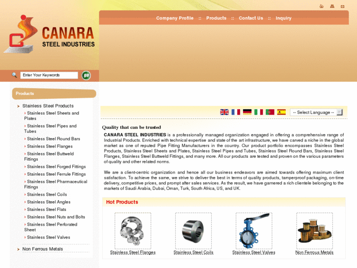 www.canarasteelindustries.com