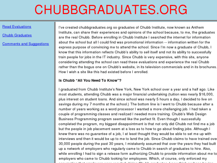 www.chubbgraduates.org